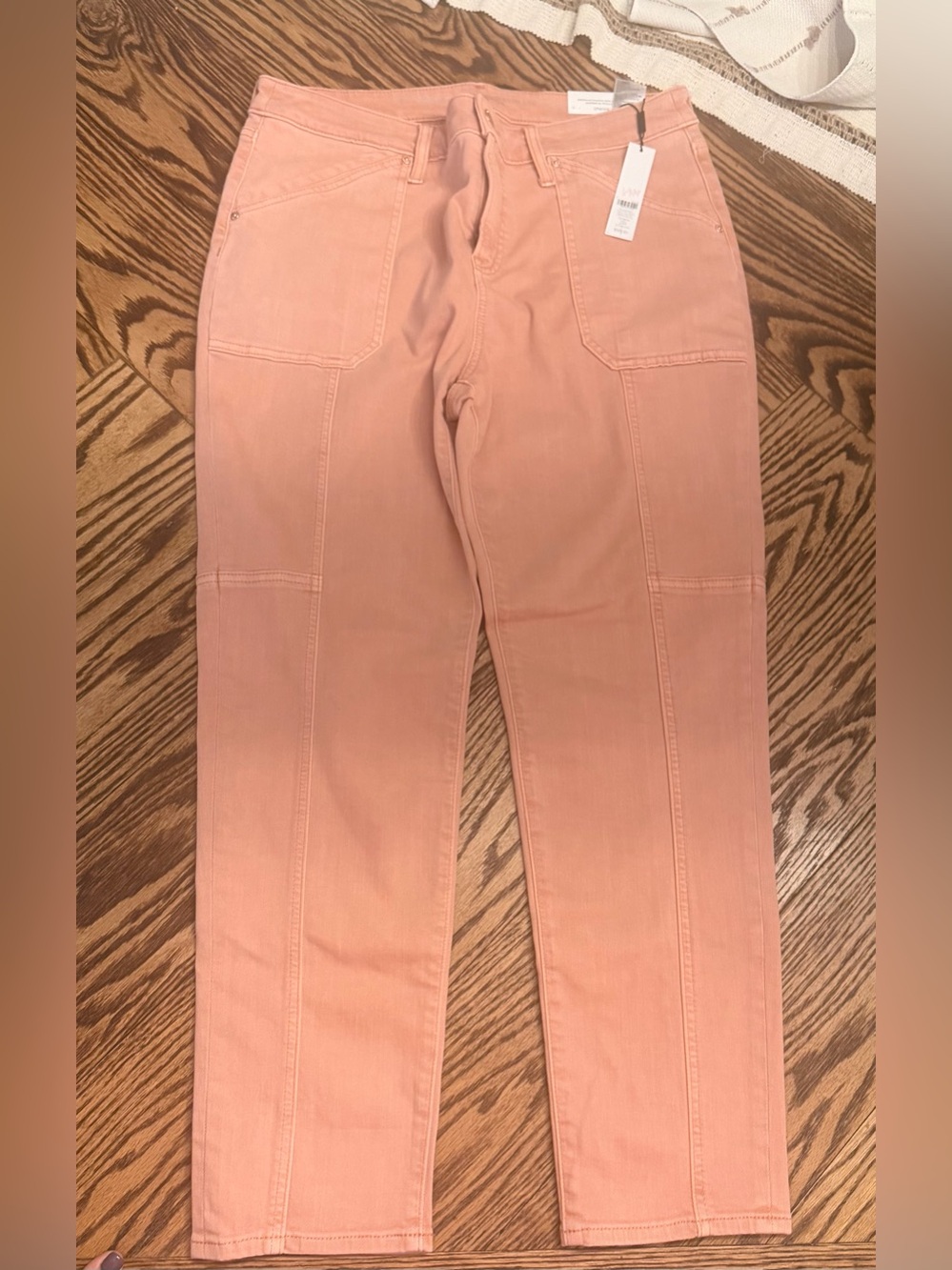 Chico's Peach So Slimming Girlfriend Slim Leg Ankle Jeans Size 2 (12R) NWT